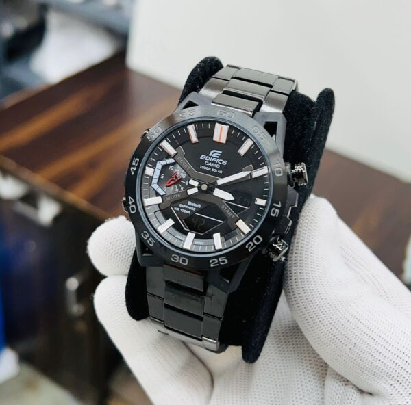 First Edifice ECB-2000 with carbon body reinforced Carbon case with steel strapis