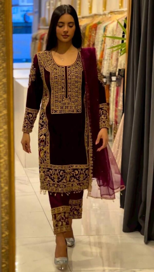 Launching New Designer Party Wear Look Top-Dupatta and Fully Stiched Bottom - Image 7