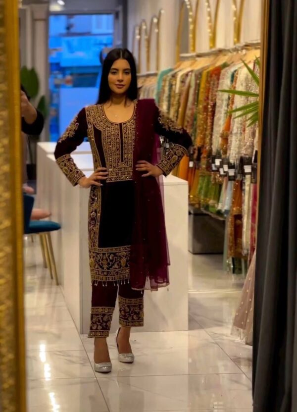 Launching New Designer Party Wear Look Top-Dupatta and Fully Stiched Bottom - Image 6