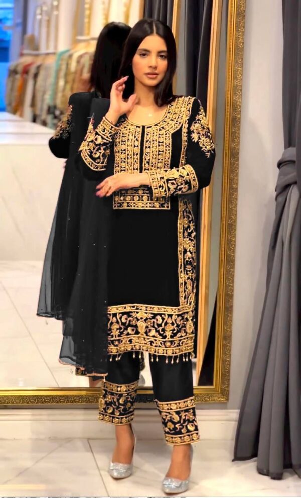 Launching New Designer Party Wear Look Top-Dupatta and Fully Stiched Bottom - Image 5