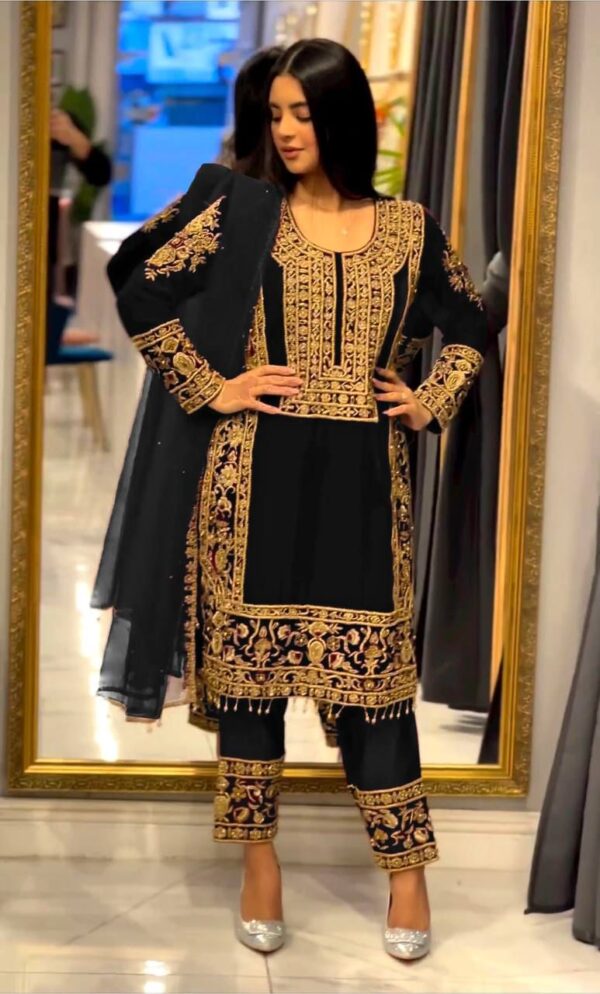Launching New Designer Party Wear Look Top-Dupatta and Fully Stiched Bottom