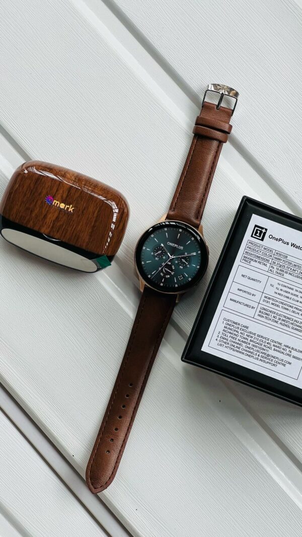 Qmark M35 Wooden TWS with ONEPLUS smartwatch - Image 2