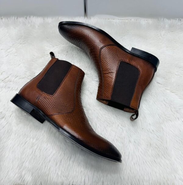 CROCO CHELSEA BOOTS FOR MEN