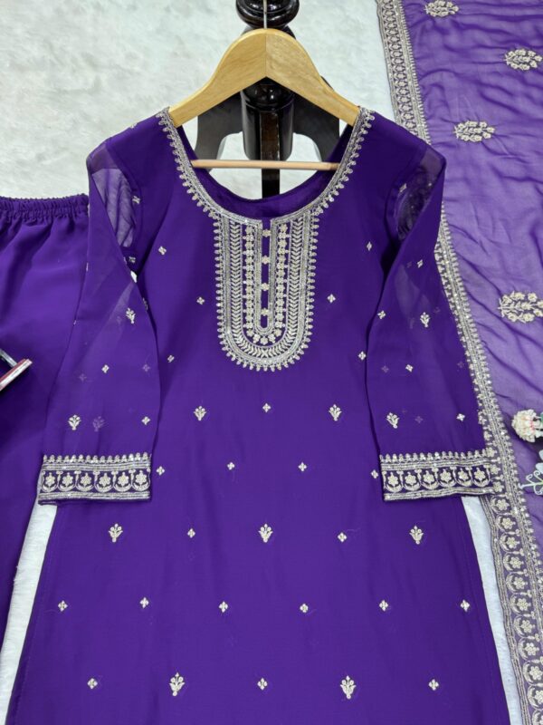 Designer Ready made Suit on Faux Georgette fabric - Image 5