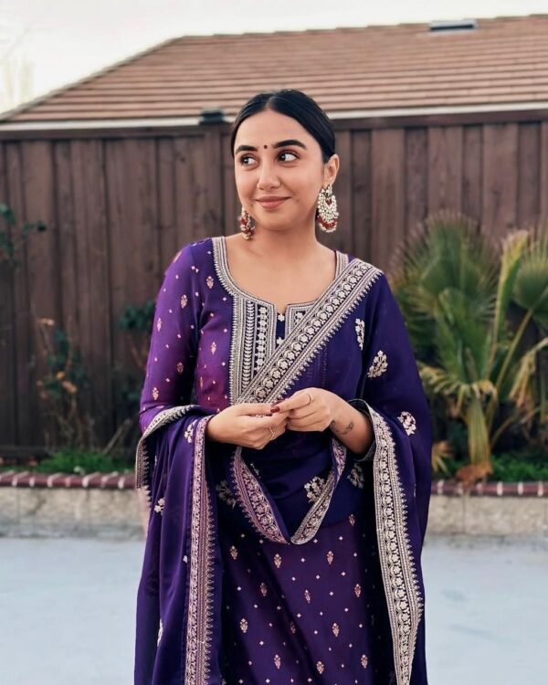 Designer Ready made Suit on Faux Georgette fabric - Image 7