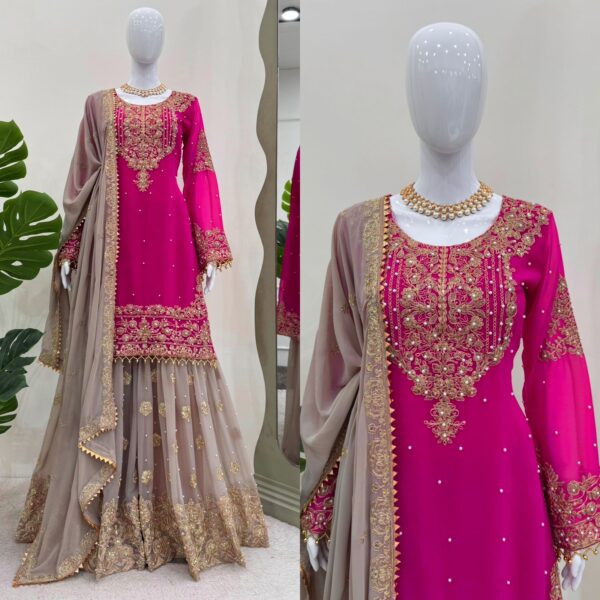 Ready Made Georgette Designer Suit. - Image 4