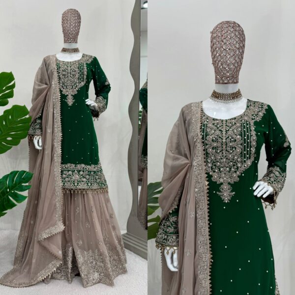 Ready Made Georgette Designer Suit. - Image 7