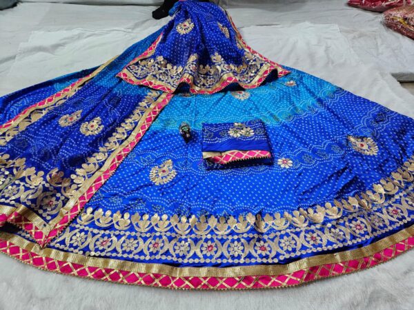 Newly launched heavy Fully stitched satan lehenga set with dupatta.