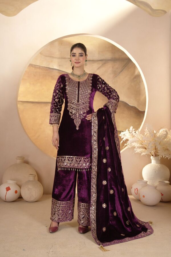 Ready Made Fully stitched Pure Heavy Viscose Velvet Suit.