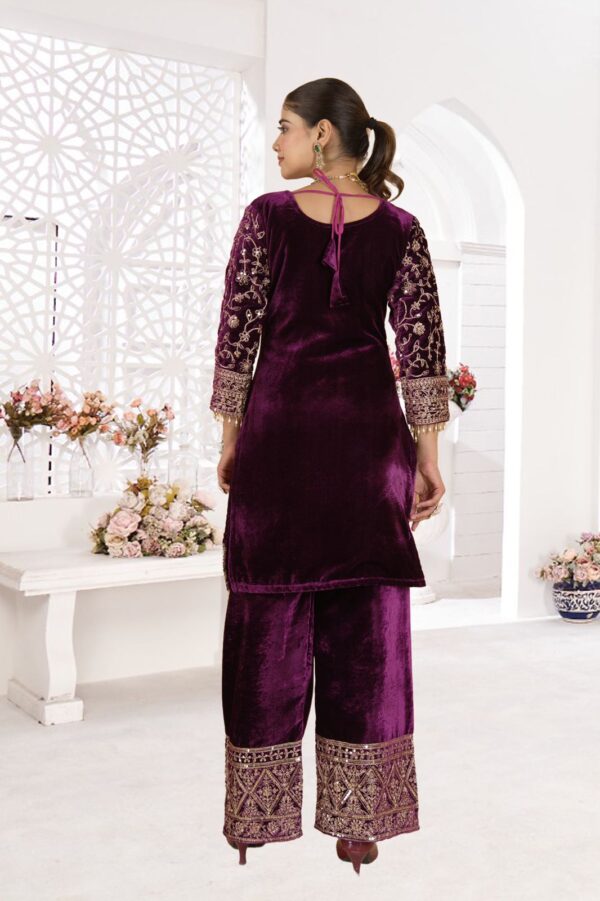 Ready Made Fully stitched Pure Heavy Viscose Velvet Suit. - Image 8
