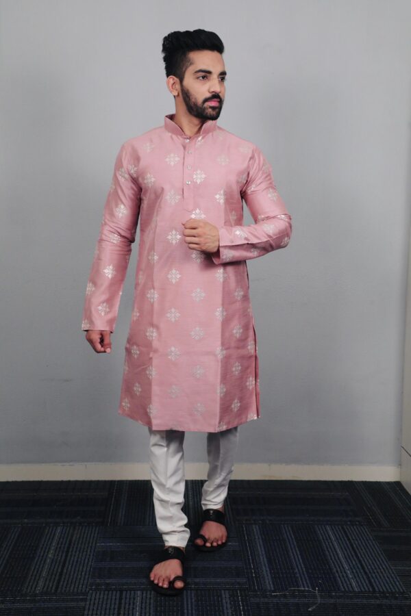 TRADITIONAL MEN'S KURTA WITH PAJAMA. - Image 8