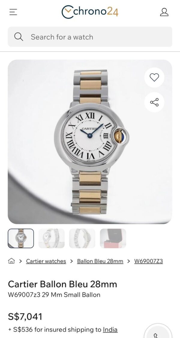 Cartier Watch for Women. - Image 7