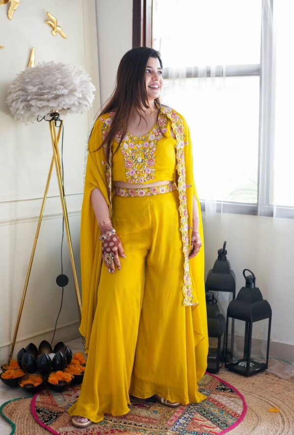 Party Wear Fully stitched Shrug lehenga