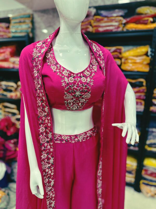 Party Wear Fully stitched Shrug lehenga - Image 5