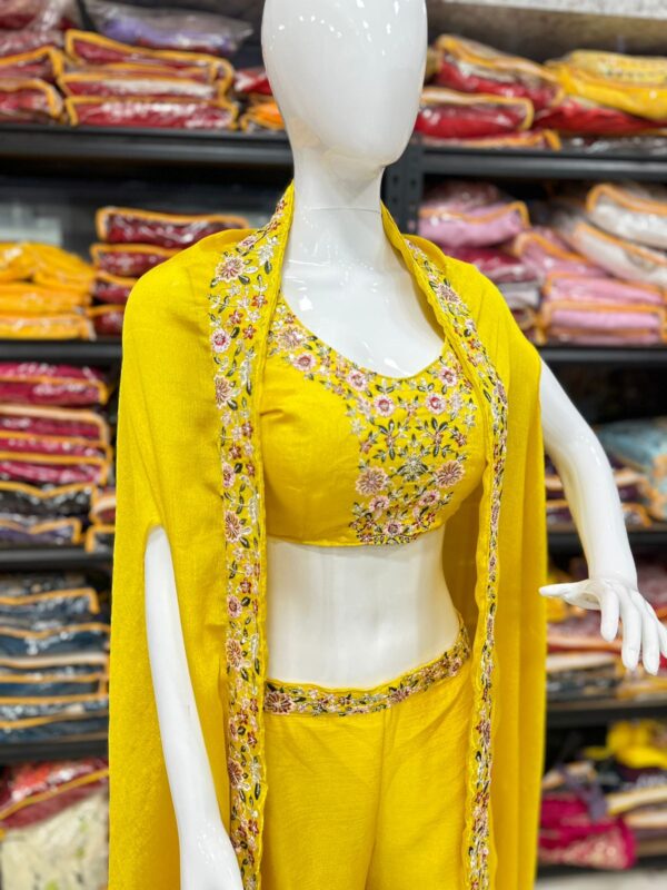 Party Wear Fully stitched Shrug lehenga - Image 11