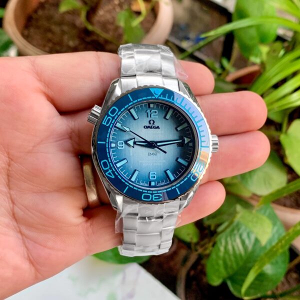 Omega Seamaster Planet Ocean Summer Blue Watch - Image 5
