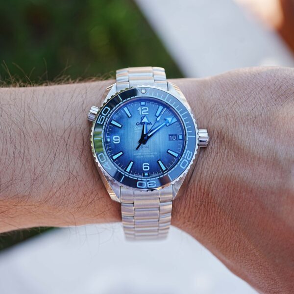 Omega Seamaster Planet Ocean Summer Blue Watch - Image 2