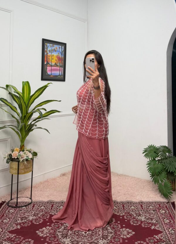 READY TO WEAR DRAPE SAREE - Image 5