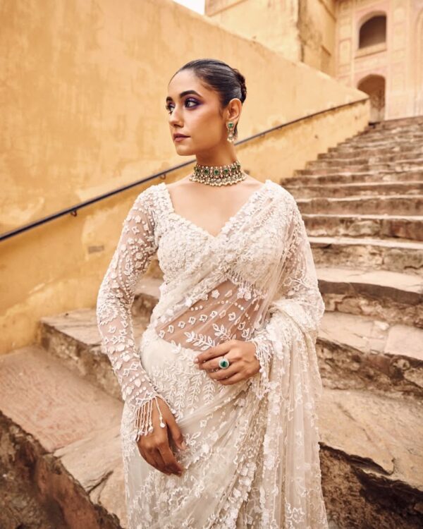Heavy quality Butterfly Net Saree - Image 5