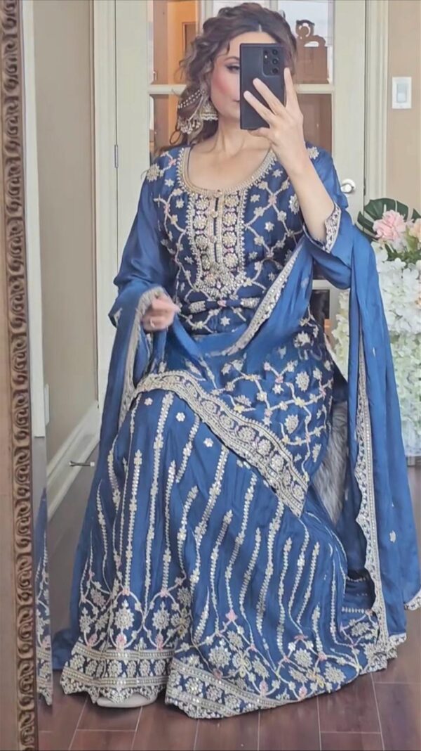 Kurti with Plazzo and Dupatta Set - Image 5