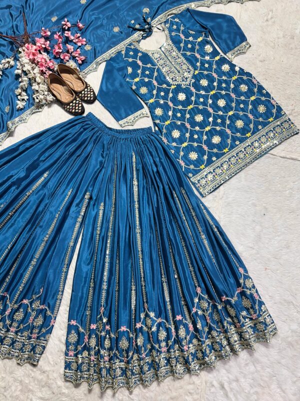 Kurti with Plazzo and Dupatta Set - Image 2