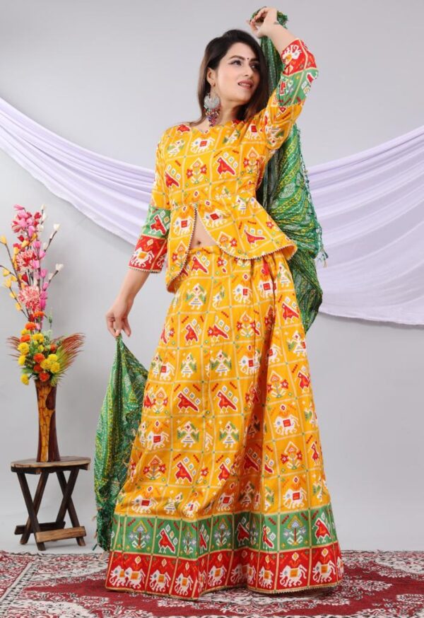 Lahenga Paplem Dupatta Set - Image 4