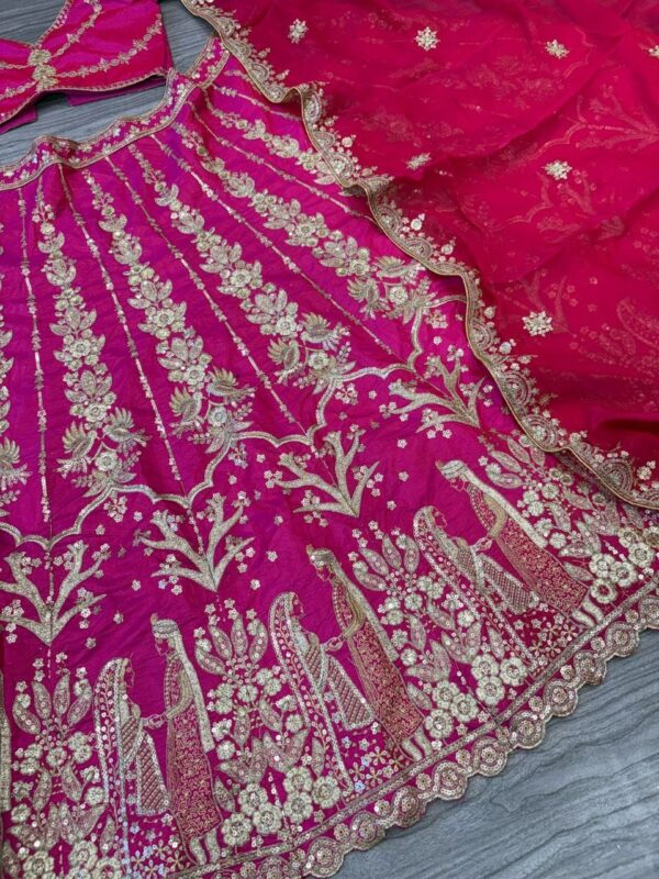 Wedding Special Zari Work Lehenga - Image 5