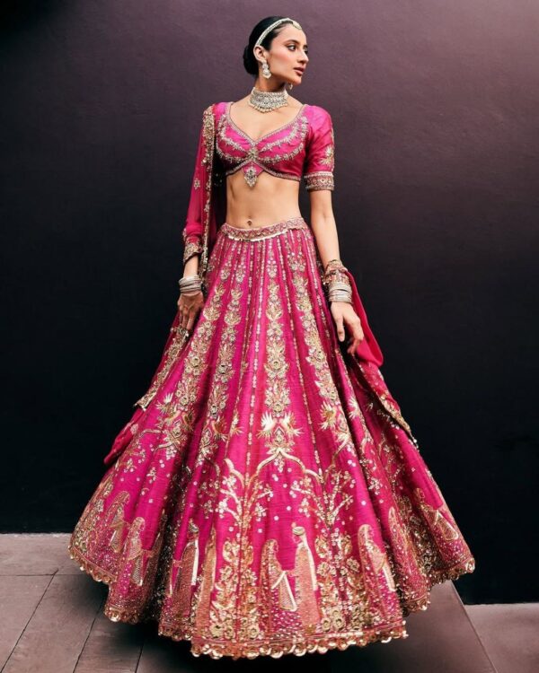 Wedding Special Zari Work Lehenga - Image 9