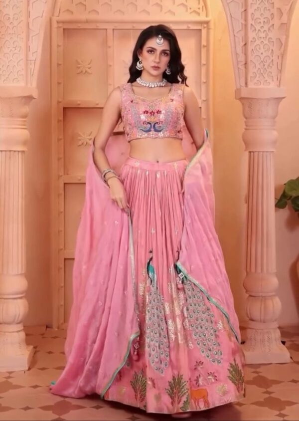 Fully Stitched Wedding wear Lehenga Choli 