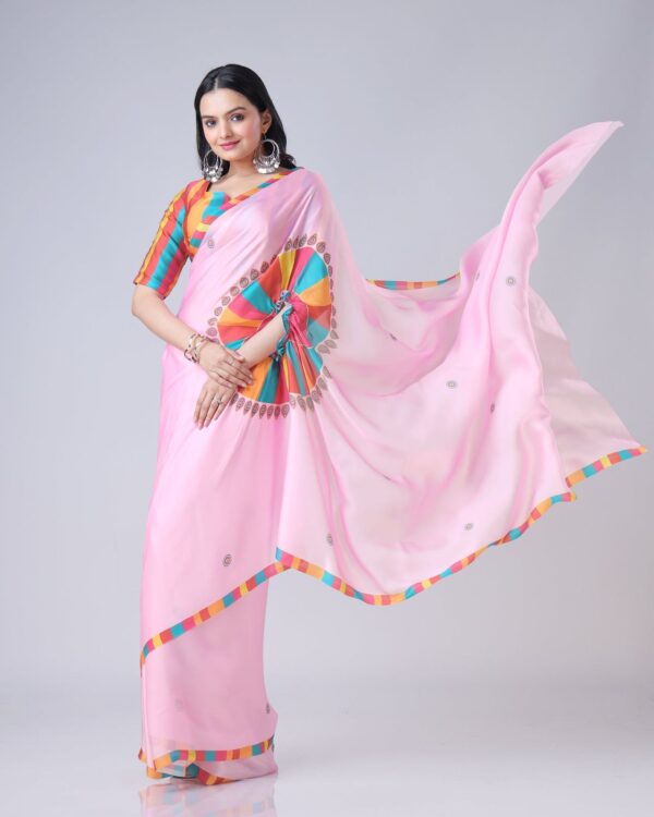 Designer Freehand Saree  - Image 9