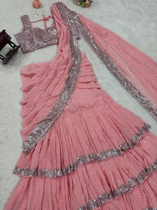 Lehenga Saree with Blouse - Image 11