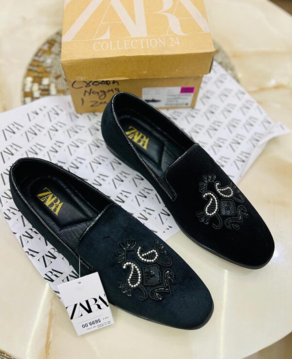 ZARA Partywear Embroidery Moccasins