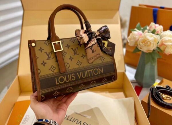 LOUIS VUITTON DUAL TONE HANDBAG