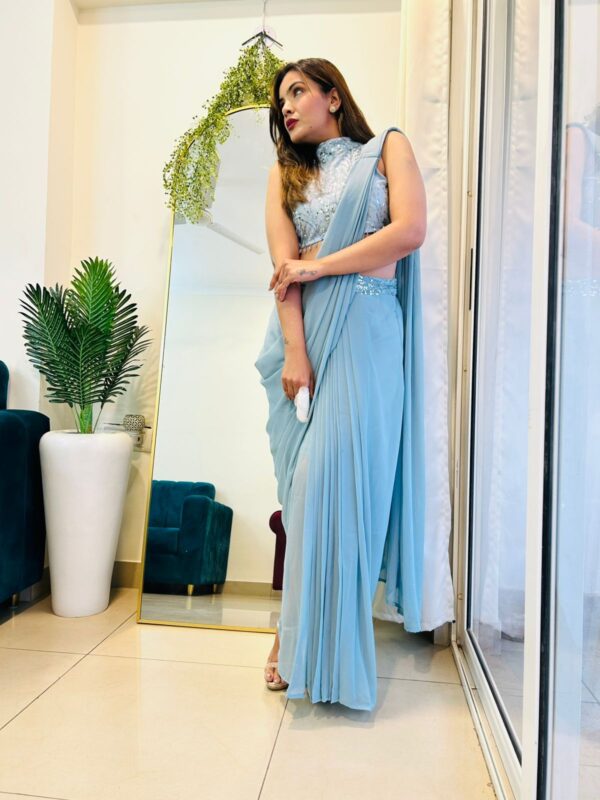 READY TO WEAR DRAPE SAREE - Image 6