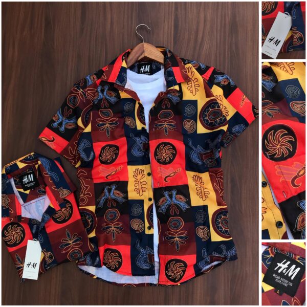 H&M Rayon Cotton Print Shirt  - Image 4