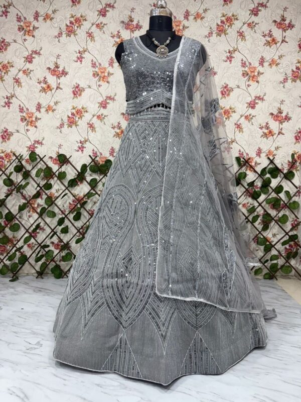 Wedding Special Embroidery Dori Work Lehenga Choli - Image 3