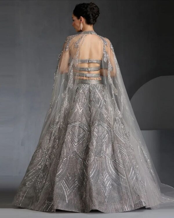 Wedding Special Embroidery Dori Work Lehenga Choli - Image 6