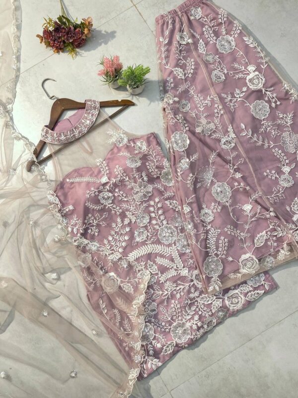 Ready Made Top With Plazzo Set - Image 4
