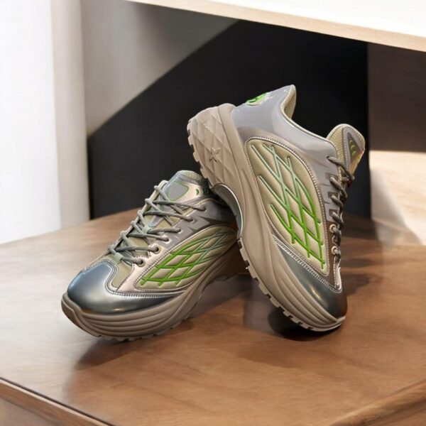 Louis Vuitton LV Discovery Lace Up Silver Green  - Image 2