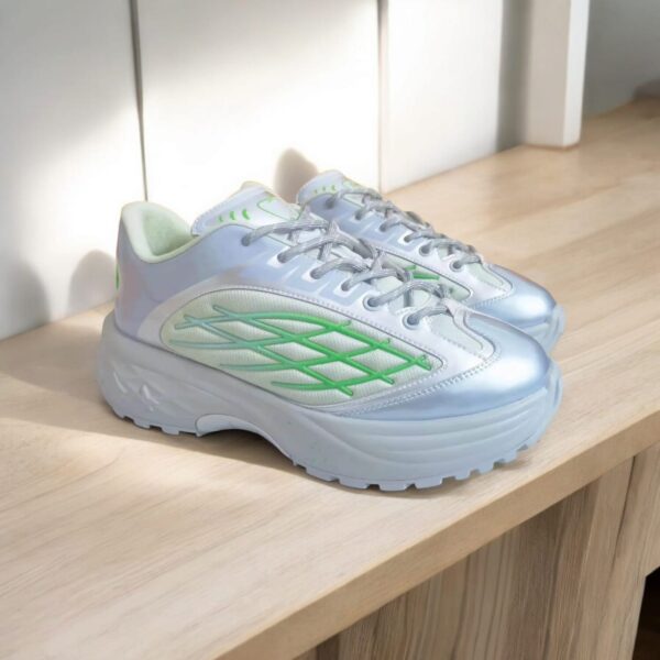 Louis Vuitton LV Discovery Lace Up Silver Green  - Image 3