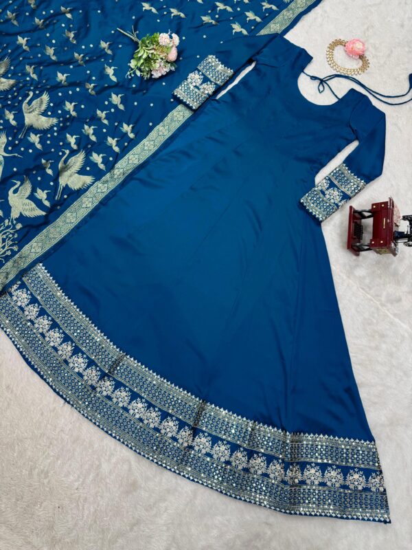 Ready Made Gown with Dupatta - Image 3