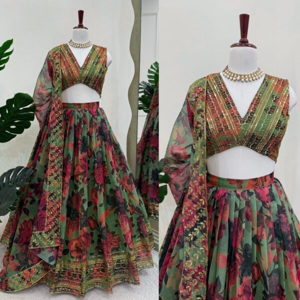 Wedding Special Sequence Work Lehenga - Image 6
