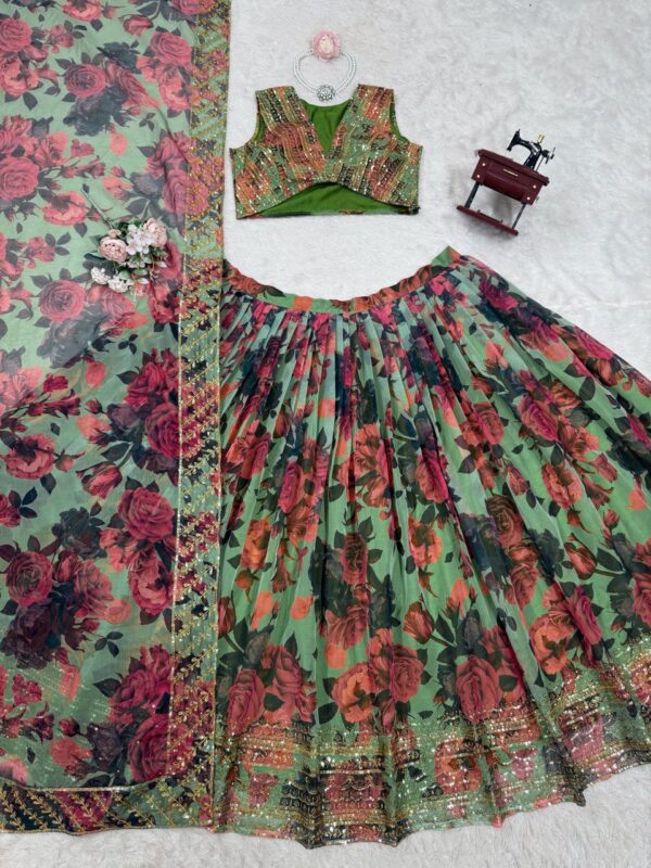 Wedding Special Sequence Work Lehenga - Image 4
