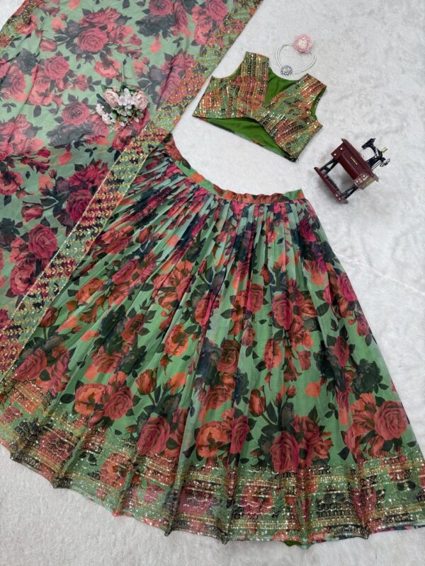 Wedding Special Sequence Work Lehenga - Image 5