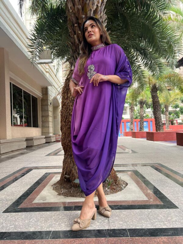 One piece twin shade kaftan - Image 2