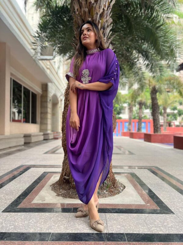 One piece twin shade kaftan - Image 6