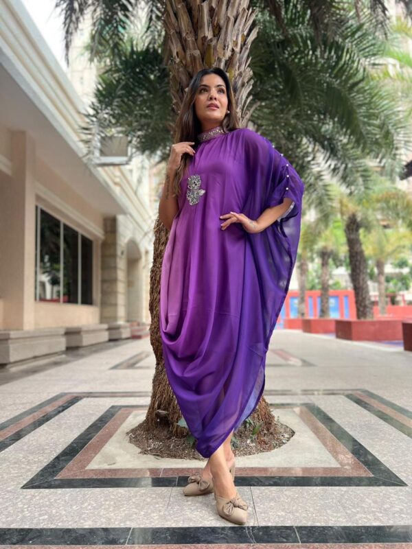 One piece twin shade kaftan - Image 5