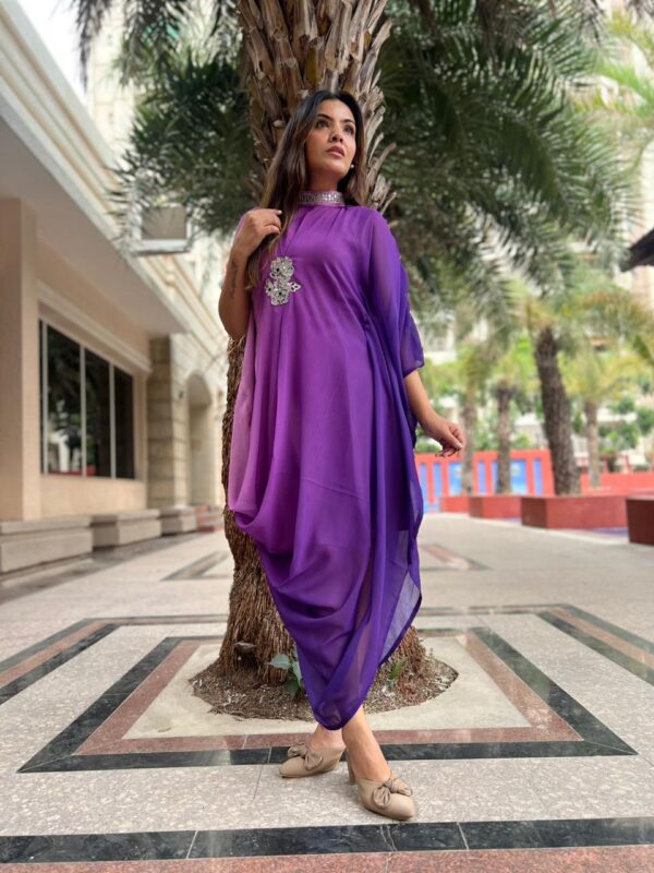 One piece twin shade kaftan