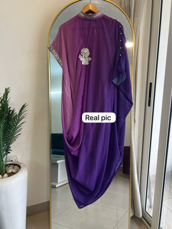 One piece twin shade kaftan - Image 3