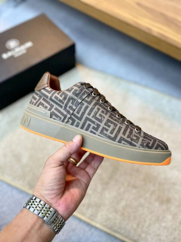 BALMAIN B COURT MONOGRAM PREMIUM SNEAKER